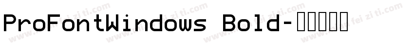 ProFontWindows Bold字体转换